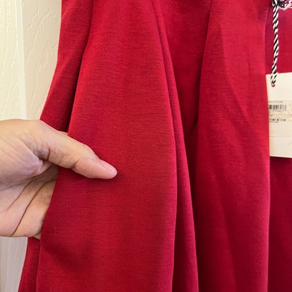 1901 | NWT Red Pleated Midi Skirt | 12 - Picture 5 of 7